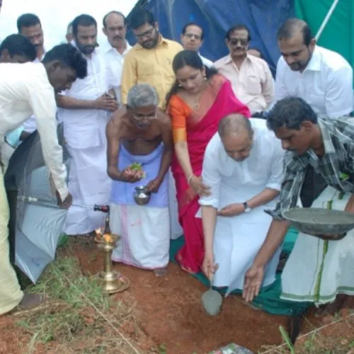 Foundation stone laying